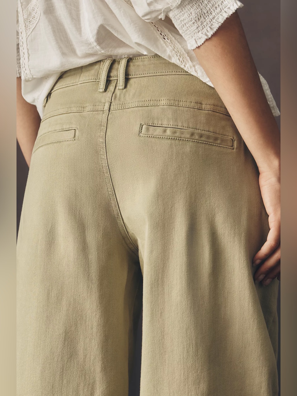 Nwt Size 30 - Anthropologie Cotton Tapered Slouch Jeans In Moss (Nwt Us$ 158)